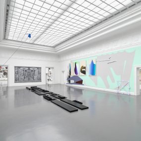 Selber Ort, andere Zeit - 70 Jahre Künstlerbund Baden-Württemberg, 2025, vue de l'exposition © Staatliche Kunsthalle Baden-Baden, Stefan Altenburger Photography, Zurich