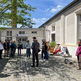 Courtyard of the Kesselhaus Cultural Center