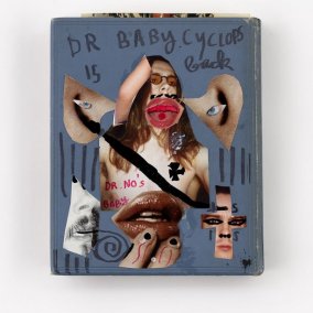 Couverture de livre, style de collage