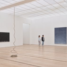 Works by Vija Celmins presented during the exhibition at the Fondation Beyeler