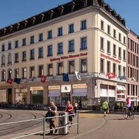 Spielzeug Welten Museum Basel - Aussenansicht des Museums