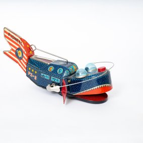 Titel: "Space Whale PX-3 Pioneer", KO Yoshiya, ca. 1957, Japan © Foto: Matthias Willi, SWMB, Basel
