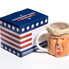 Scherztasse "Donald Trump - President´s Smug" Hersteller unbekannt, China, 2018