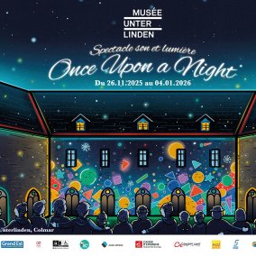 Spectacle son et lumière dans le cloître du Musée Unterlinden