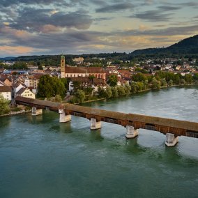 Längste überdachte Holzbrücke Europas