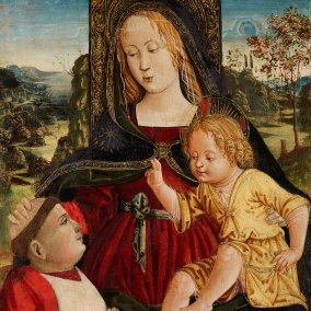 Umkreis des Pinturicchio, Madonna, um 1500, Leihgabe Lindenau-Museum Altenburg, Foto: Bertram Kober