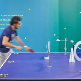 Basim Magdy, PINGPINPOOLPONG, or how i learned to laugh at failure, 2018 © South London Gallery