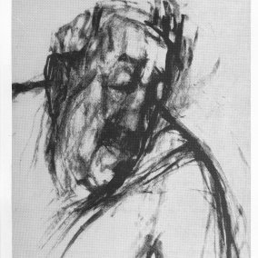 Portrait von Michel Simon, gezeichnet von Margarethe Krieger