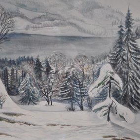 Eugen Croissant, Winterlandschaft am Chiemsee, undatiert @ Dieter Buhl