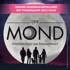 Plakatmotiv zur Ausstellung "Der Mond. Himmelskörper und Sehnsuchtsort"