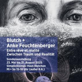 Abb. oben: Anke Feuchtenberger, Zeichnung aus Genossin Kuckuck. Ein deutsches Tier im deutschen Wald. Abb. unten: Blutch, Zeichnung aus La Mer a boire