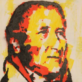 Porträt J.P. Hebel des Künstlers Hans-Jürgen Vogt