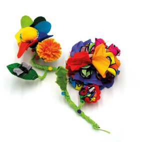 Filzblumen, Schülerarbeiten Filzblumen, Schülerarbeiten