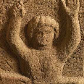 Felsgeburt des Mithras auf einer Kultbildstütze aus Güglingen