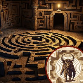 Die Welt des Theseus: der Minotauros und das Labyrinth