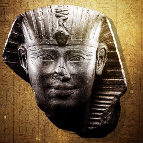 Tête de pharaon (vers 2000 av. J.-C.), Antikenmuseum Basel und Sammlung Ludwig