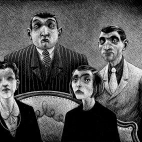 © Thomas Ott, «La Grande Famiglia», 1997 Edition à la pulpe, L’Association, Paris, 1998 Family portrait