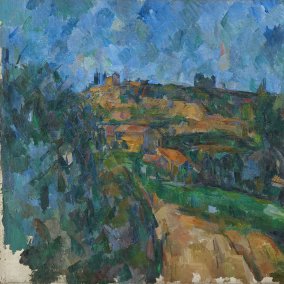 Paul Cézanne, La route tournante en haut du chemin des lauves, 1904-1906, Öl auf Leinwand, 65,0 x 81,0 cm Fondation Beyeler, Riehen/Basel, Sammlung Beyeler Foto: Robert Bayer