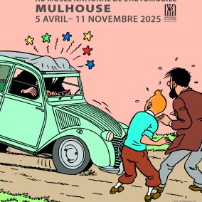 En voiture avec Tintin
