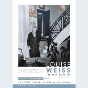 Louise Weiss dans son appartement parisen