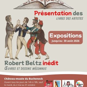 Expositions au Bucheneck : présentation des livres d'artistes et d'oeuvres inédites de Robert Beltz
