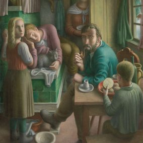 Ferdinand Hodller (1853-1918), Tänzerin, 1913-1914 <br>Öl auf Leinwand, 39 x 40 cm<br>Aargauer Kunsthaus<br> Foto: Brigitte Lattmann