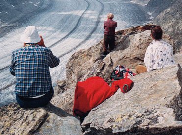 Nicolas Faure (*1949), Der Aleschgletscher, 1989 Farbfotografie auf Aluminium, 63 × 80 cm Aargauer Kunsthaus Mit Genehmigung des Künstlers © Nicolas Faure und Fotostiftung Schweiz