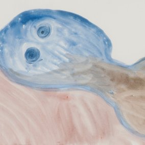 Miriam Cahn, Sarajevo (4), um 1994<br>Acryl auf Papier<br>Aargauer Kunsthaus Aarau / Schenkung Betty und Hartmut Raguse-Stauffer<br>Copyright: Miriam Cahn, Stampa<br>Fotocredit: ullmann.photography<br>Aargauer Kunsthaus