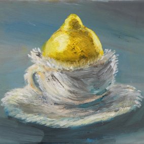 Klodin Erb (*1963), Venus in fur, 2016<br>Öl auf Leinwand, 20 x 30 cm<br>Privatsammlung, Zürich<br>© Klodin Erb<br>Foto: Stefan Altenburger Fotografie Zürich