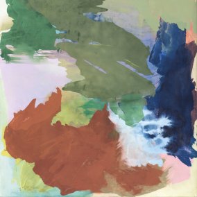 Barbara Müller (1956–2023), Ohne Titel, 2020<br>Öl auf Leinwand, grundiert, 223.5 x 191 cm<br>Aargauer Kunsthaus<br>© Nachlass Barbara Müller<br>Fotocredit: ullmann.photography