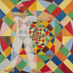 Gabi Fuhrimann (1958–2021), Ohne Titel, 1996 <br>Öl auf Sperrholz, 30 x 30 cm <br>Aargauer Kunsthaus <br>© Nachlass Gabi Fuhrimann <br>Foto: ullmann.photography