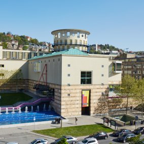 Auf dem Foto zu sehen ist ein Haus in Stuttgart. Darin befindet sich das Haus der Geschichte Baden-Württemberg