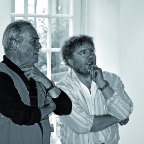 Avec Raymond E. Waydelich à Oberwil au «Sprützehüssli» en Suisse (2014)