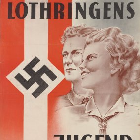 Affiche de propagande pour la Hitler Jugend en Lorraine (collection Archives Municipales de Metz)s 