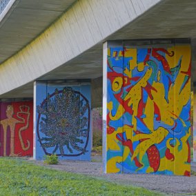 Graffito, das im Dreiländermuseum zu J.P. Hebel in Basel entstand Graffito, das im Dreiländermuseum zu J.P. Hebel in Basel entstand