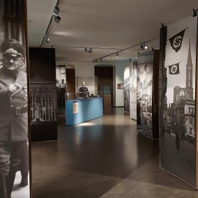 Blick in die Ausstellung 'Elsass 1940-45'