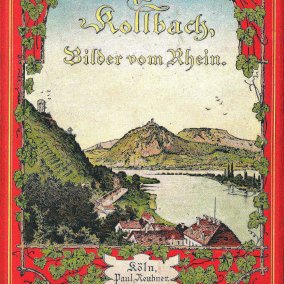 Reiseführer aus dem 19. Jahrhundert mit Bildern vom Rhein.