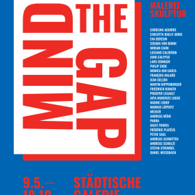 Grafik zur Ausstellung "Mind the Gap"