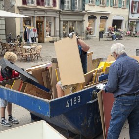Aktion "Wir packen's an" im Fricktaler Museum Rheinfelden
