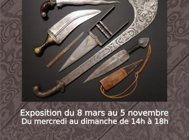 affiche exposition - armes blanches exotiques
