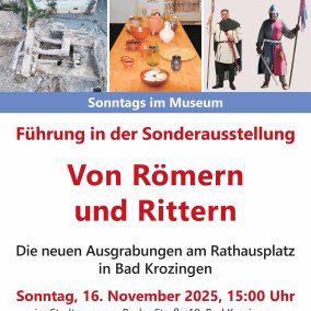 Von Römern und Rittern - Plakat zur Ausstellung