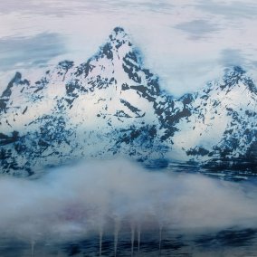 Berge, Öl auf Alu (C) S. Litschka