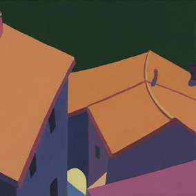 Dächer von Pietrabruna, Wolfram Scheffel