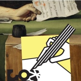 M/M (Paris), En M/Miroir (Copistes) (détail), 2025, d’après Jacques-Louis David (atelier de), Marat assassiné, 1800 M/M (Paris), En M/Miroir (Copistes) (détail), 2025, d’après Jacques-Louis David (atelier de), Marat assassiné, 1800