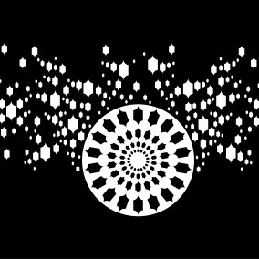 Philippe Decrauzat, Round DM extended, 2003. Collection Frac Franche-Comté © Adagp, Paris 2026. Photo : Pierre Guenat