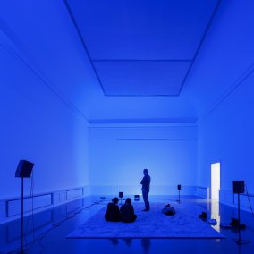 Ausstellungsansicht, Anna Barham: delirious mantra, Badischer Kunstverein, Karlsruhe 2026, Foto: Felix Grünschloß