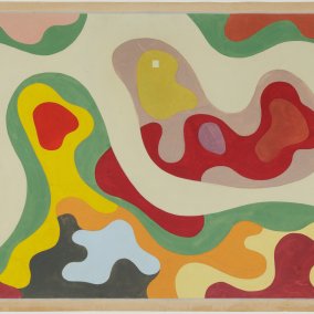 Roberto Burle Marx, Plan Dachgarten, Ministério da Educação e Saúde (Ministerium für Bildung und Gesundheit), Rio de Janeiro, o. D. Gouache auf Papier 52 × 105,8 cm Acervo Instituto Burle Marx  © Roberto Burle Marx
