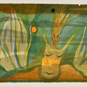 Petra Petitpierre, Naissance d'Athena, 1932, Aquarell auf Papier, 25,8 x 37,8 cm, Zentrum Paul Klee, Bern, Schenkung Simone Müller-Petitpierre (c) 2026, ProLitteris, Zurich