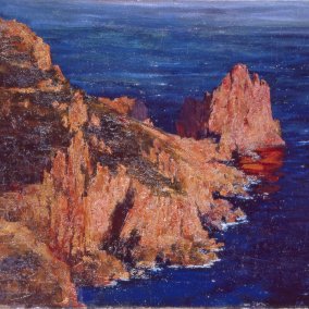 Elise Mahler, Die Faraglioni auf Capri, 1903/04, Öl auf Leinwand, 54,5 × 85 cm, Museumsberg Flensburg  © Museumsberg Flensburg