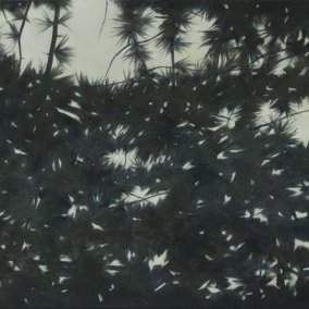 heart of the matter, 2023, Öl auf Leinwand, 46 x 93 cm. Foto Andrea Rossetti